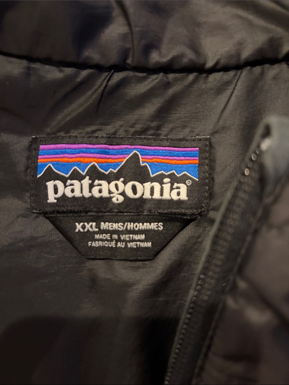 Patagonia Men’s Black Quilted Puffer Jacket-men’s XXL - Picture 3 of 6